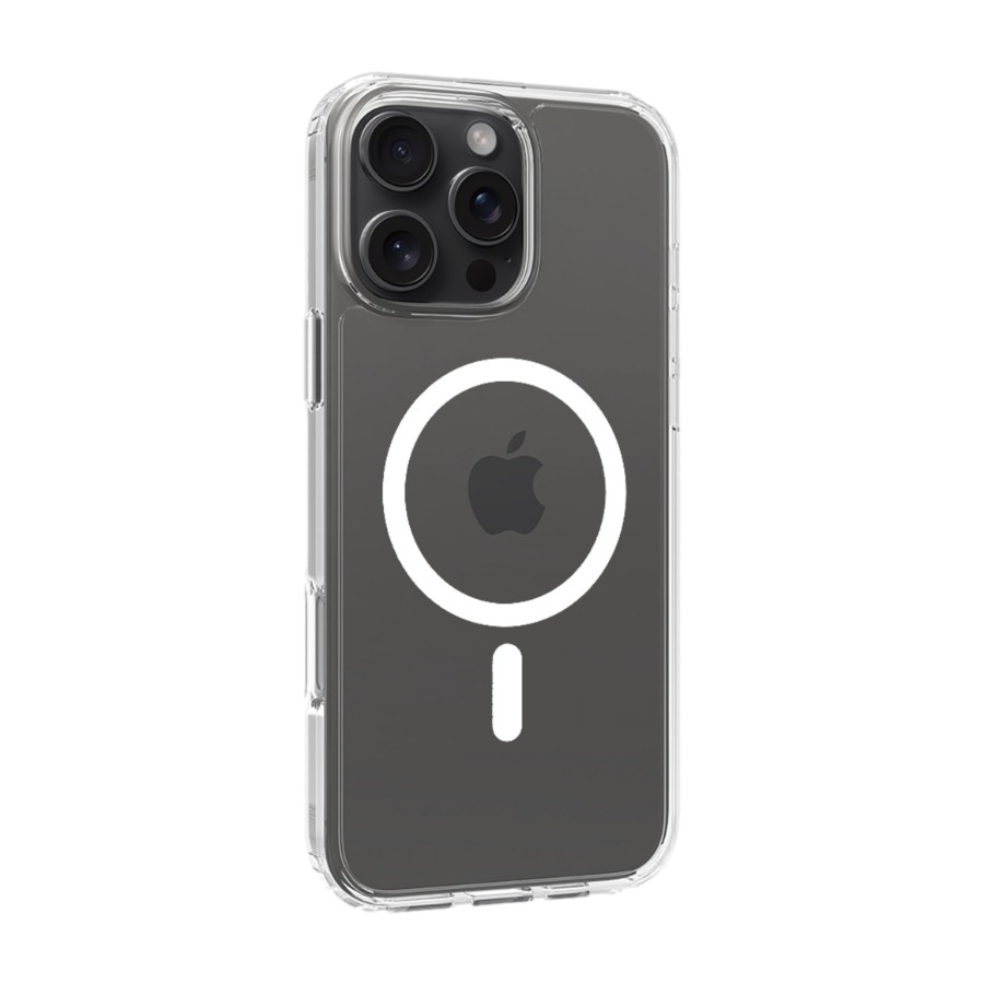 Screenor Bumper MagSafe, iPhone 16 Pro Max -suojakuori, Läpinäkyvä