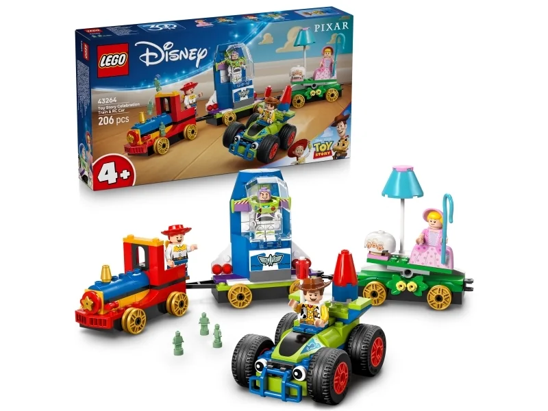 LEGO Disney Pixar 43264 Toy Story -juhlavuoden juna ja radio-ohjattava auto
