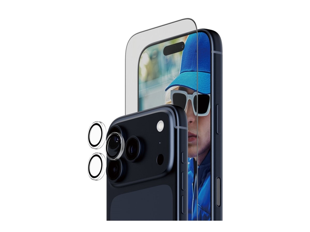 PanzerGlass ® 2-in-1 Essentials Bundle iPhone 17 Pro, Apple, Apple - iPhone 17 Pro, Asennus kuivana, Naarmuuntumisenkestävä, Iskunkestävä, Läpinäkyvä, 1 kpl