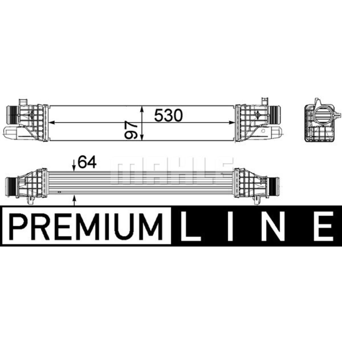 Välijäähdytin MAHLE CI 257 000P