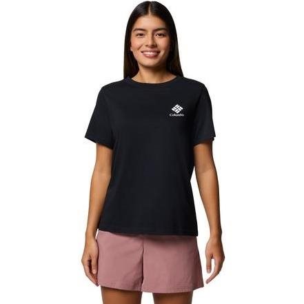 Columbia W Rolling Bend Graphic SS Black/Stacked Gem - M