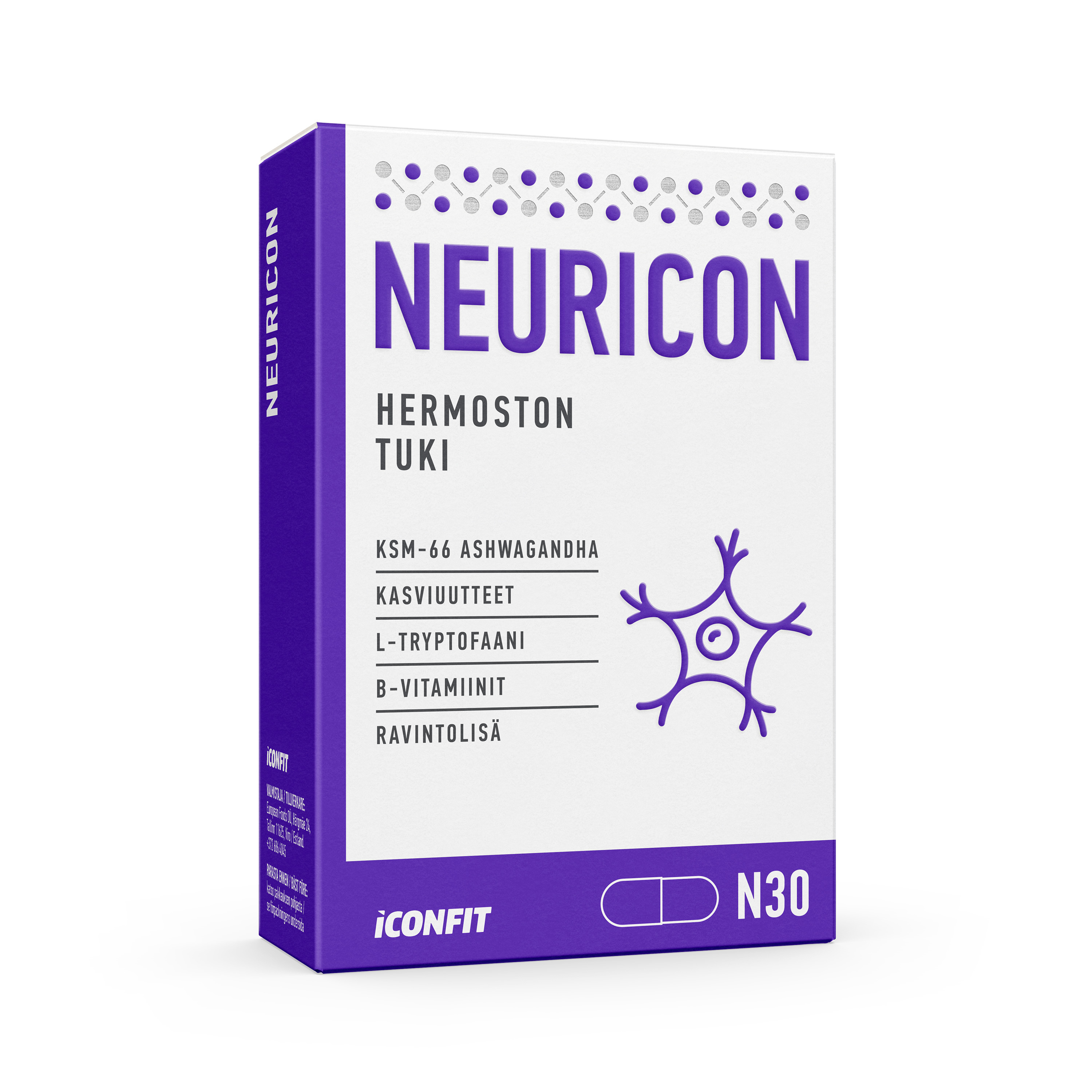 Iconfit Neuricon Stressihermoston tuki, 30 kpl
