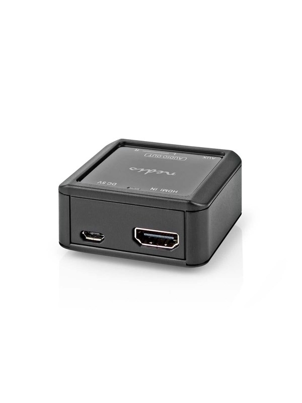 Nedis Digitaalinen Audiomuunnin | Yksisuuntainen | Audio- / video- / datayhteyksien syöttö: HDMITM Input | Audio- / video- / datayhteyksien ulostulo: 1x 3.5 mm Audio Out / 2x (2x RCA Female) | Automaattinen | Antrasiitti