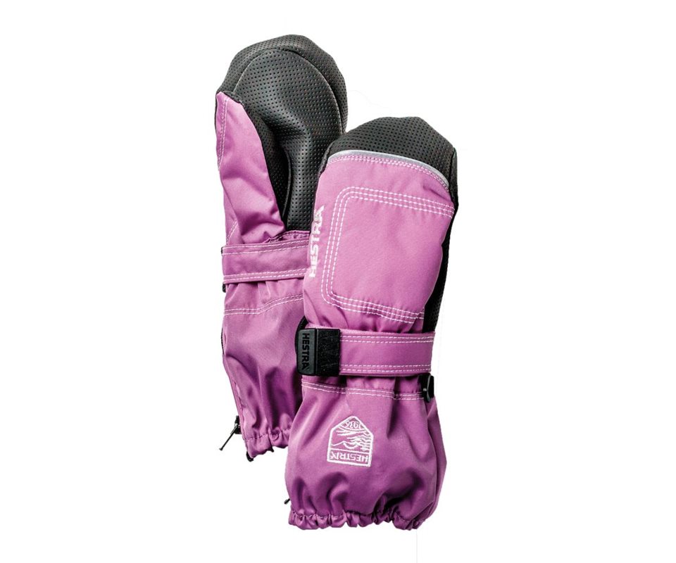 Hestra Baby Zip Long Mittens Kids Cerise - 4