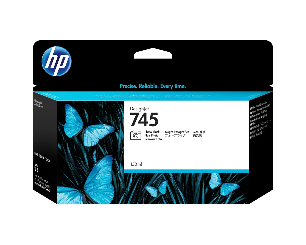 Hp Muste Kuva Musta No.745 130ml - Z2600/z5600