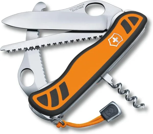 Victorinox Hunter XT Grip -linkkuveitsi, oranssi/musta, 111 mm