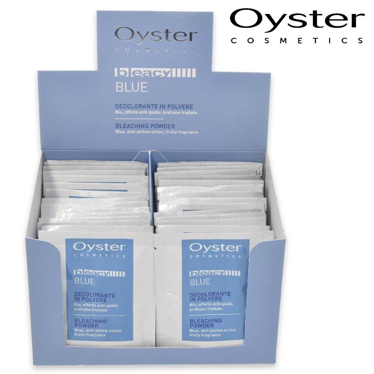 Oyster Bleacy Blu Keltaisuutta Estävä Jauhedecolorantti Laatikko 30 Pussia 25 G