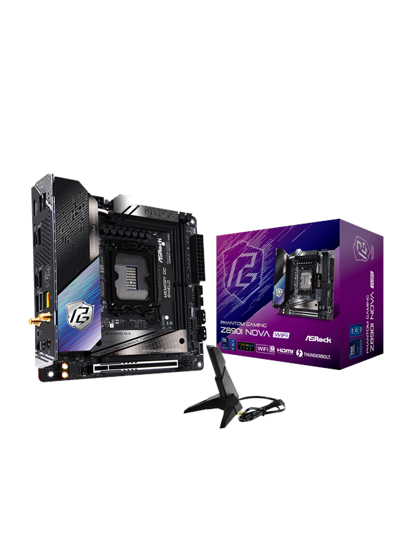 ASRock Z890I NOVA WIFI Emolevy - Intel Z890 - Intel LGA1851 - DDR5 RAM - Mini-ITX