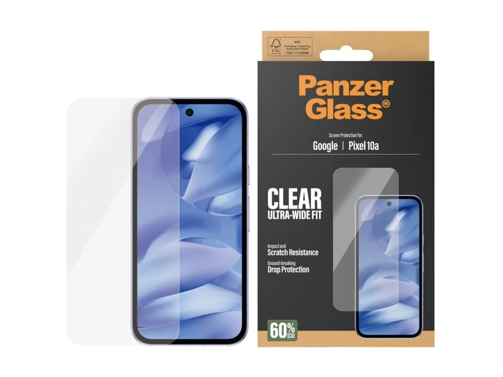 PanzerGlass Screen Protector Google Pixel 10a | Ultra-Wide Fit