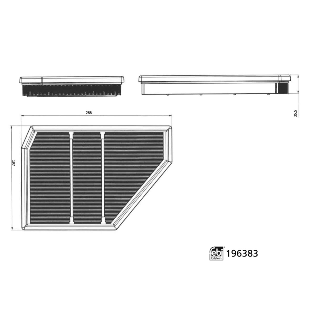 Ilmansuodatin FEBI BILSTEIN 196383