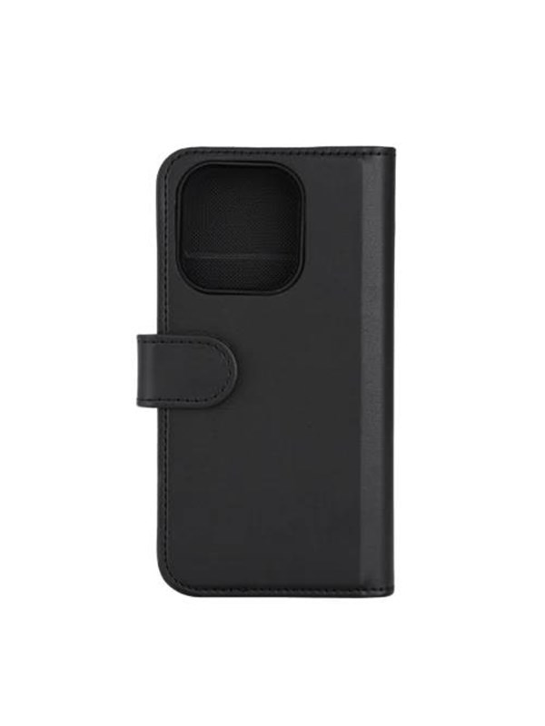 DELTACO Wallet case, 2-in-1, iPhone 15 Pro, magnetic cover, black