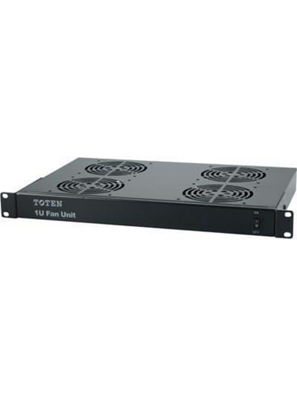 1U 19"  tuuletinsarja, 4 tuuletinta, 230V