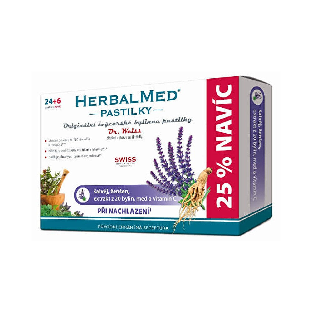 Symply sinulle Dr. Weiss HerbalMed flunssaan 24 tablettia, tablettia + 6 ILMAISEKSI