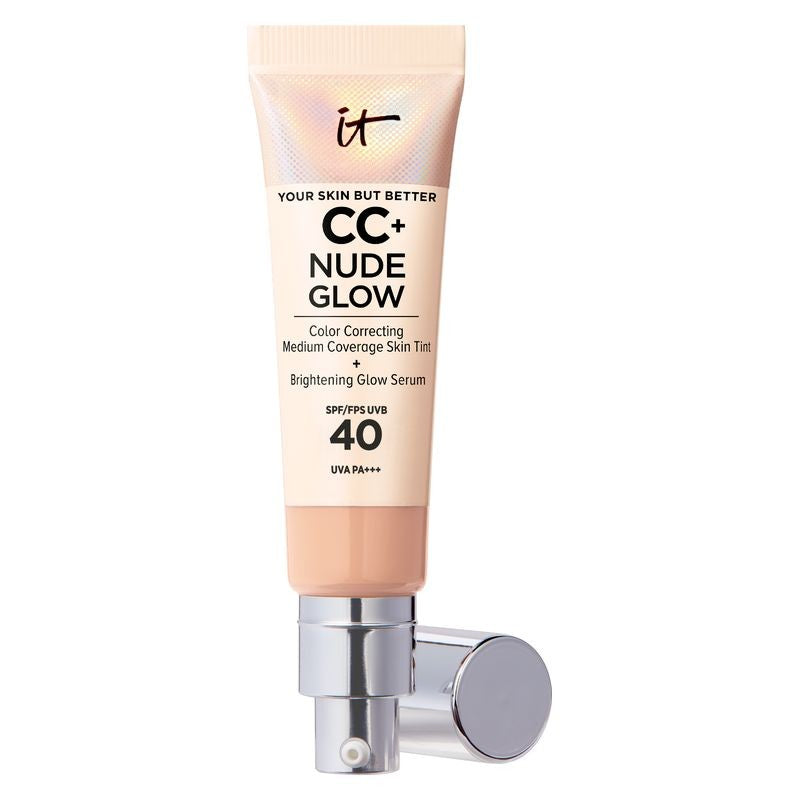 IT Cosmetics Your Skin But Better CC + Glow valaiseva meikkivoide SPF 40 väri Neutral Medium 32 ml