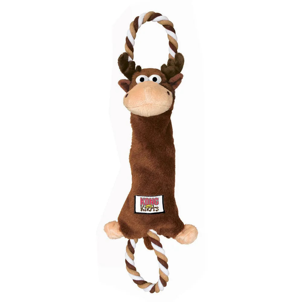 KONG Dog Toy Tugger Knots Moose 48cm