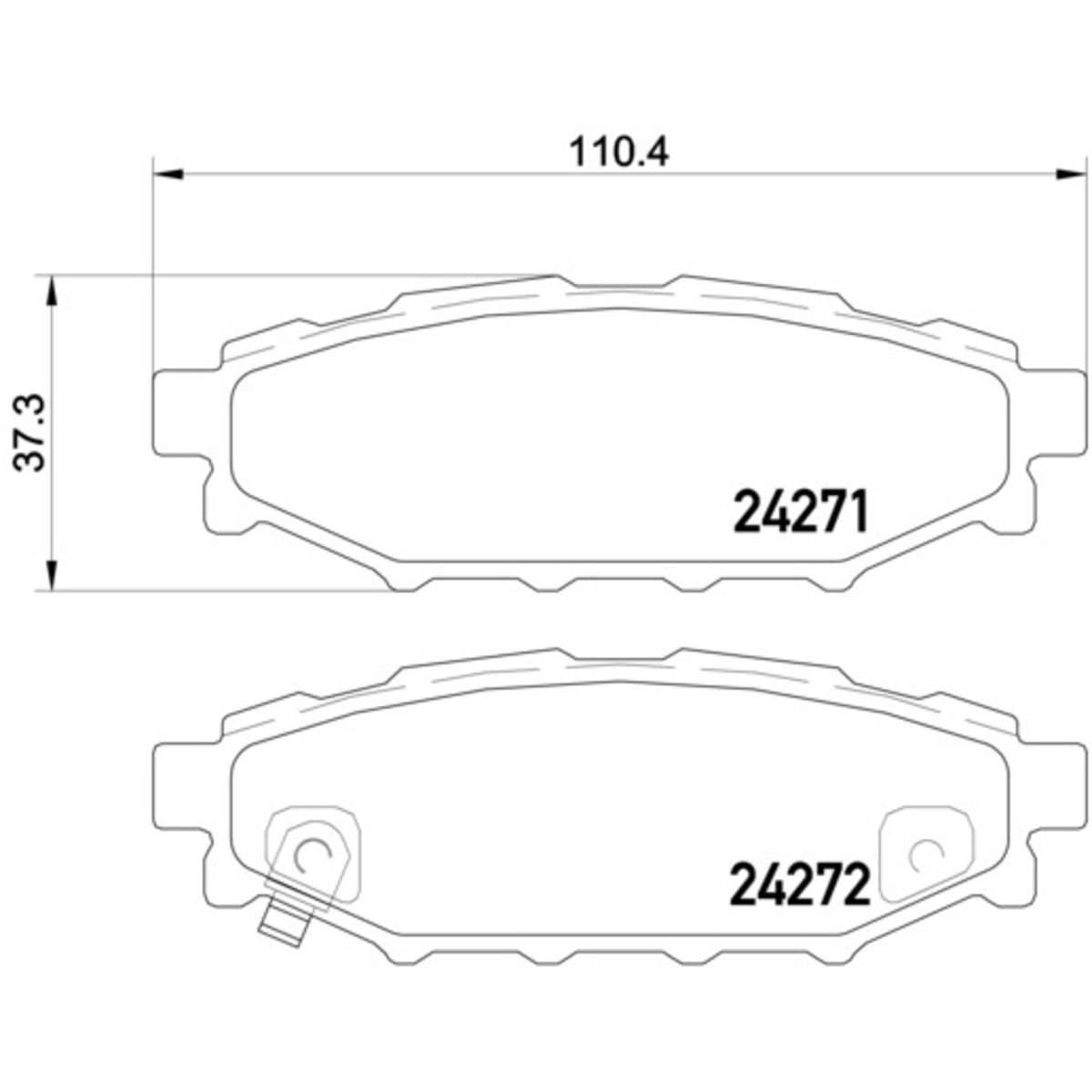 Jarrupalat, levyjarru BREMBO P 78 020