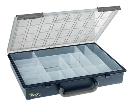 raaco Assorter 55 4x8-15, Polypropeeni (PP), Sininen, 338 mm, 261 mm, 57 mm, 860 g