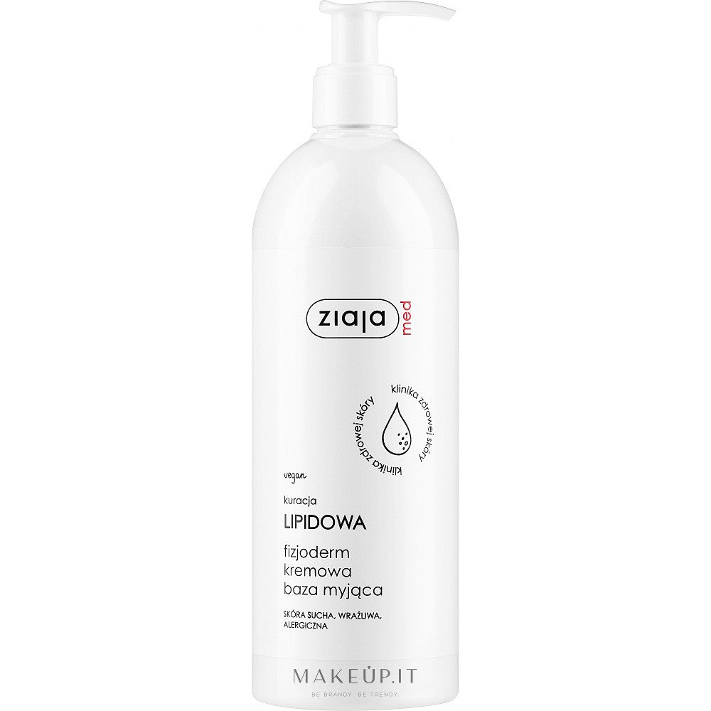 Ziaja Med Lipid Dermatological Formula fysiologinen puhdistusemulsio allergiselle ja herkälle iholle 400 ml
