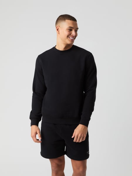 BJÖRN BORG Urheilullinen collegepaita 'CENTRE' musta