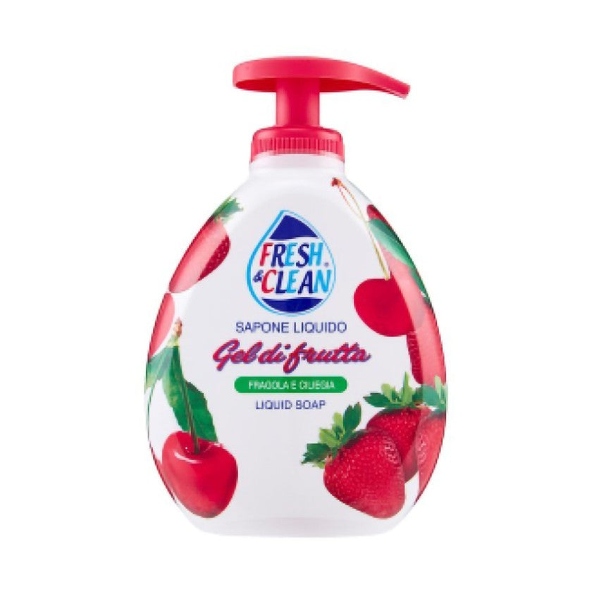 Fresh&Clean Hedelmägeelisaippua Mansikka Kirsikka 300 ml