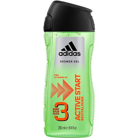 Adidas 3-in-1 Active Start suihkugeeli - 250ml
