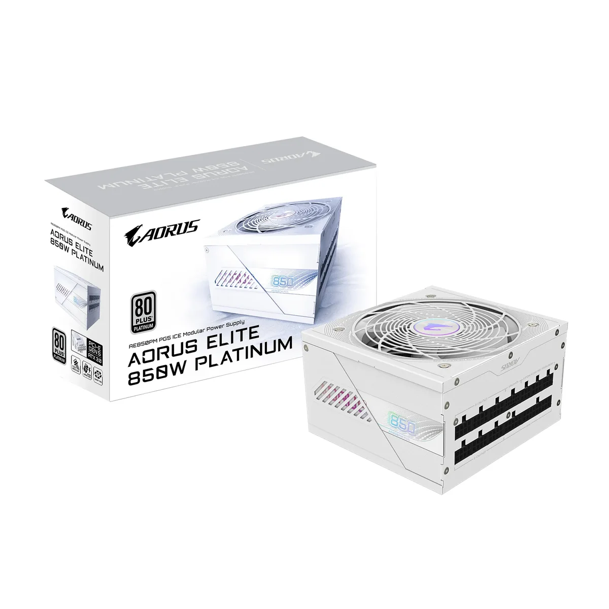 Gigabyte AORUS ELITE P850W ICE 850W -virtalähde, 80 Plus Platinum