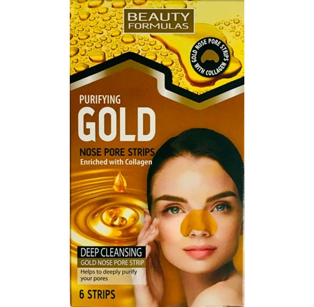 Beauty Formulas Gold Nose Strips - 6 kpl.