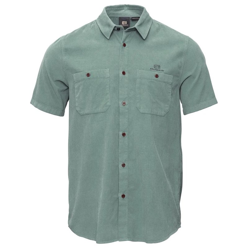 Elevenate M Estate Cord Shirt Sea Green - S