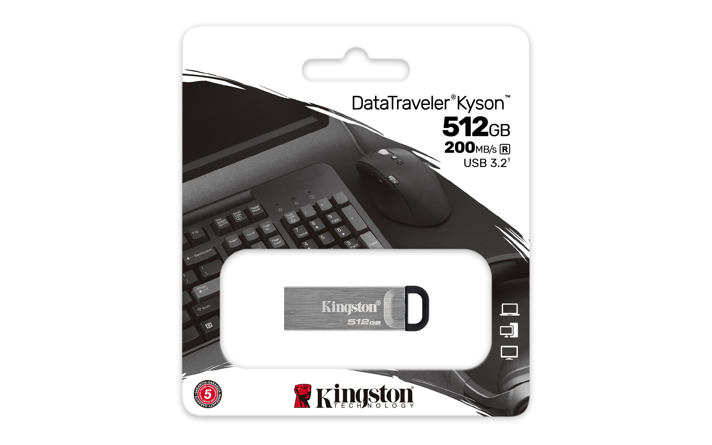 Kingston DataTraveler Kyson - 512GB - USB-tikku