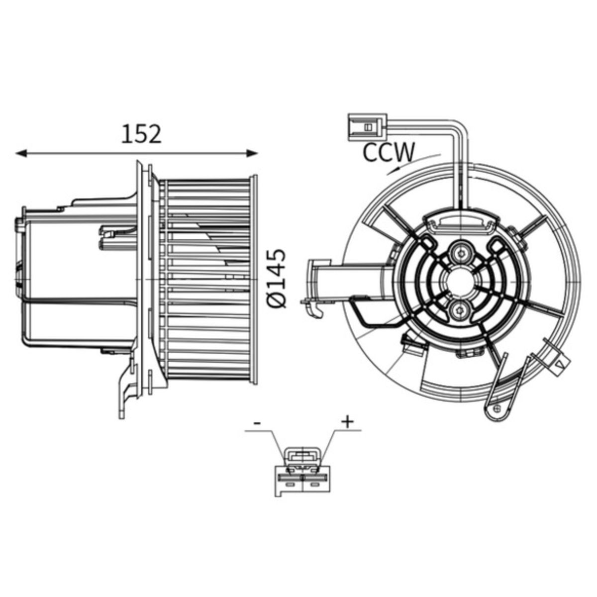 Sisätilapuhallin MAHLE AB 147 000S