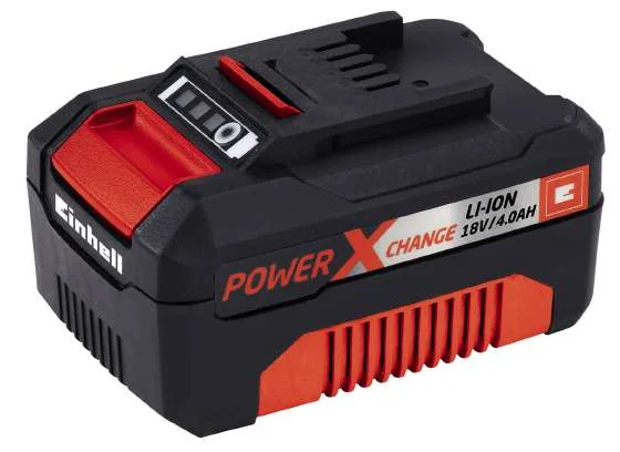 Einhell 4511396, Akku, Litiumioni (Li-Ion), 4 ah, 18 V, Einhell, Musta, Punainen