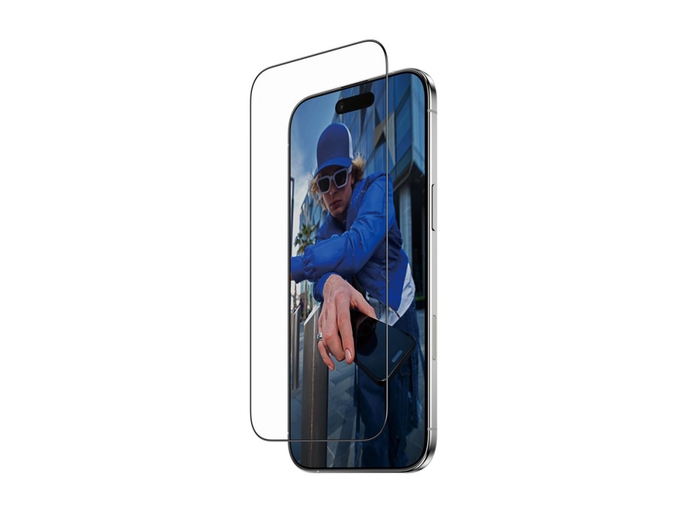 PanzerGlass Screen Protector w. Black Frame iPhone Air | Ultra-Wide Fit w. FASTFIT IN-A-BOX
