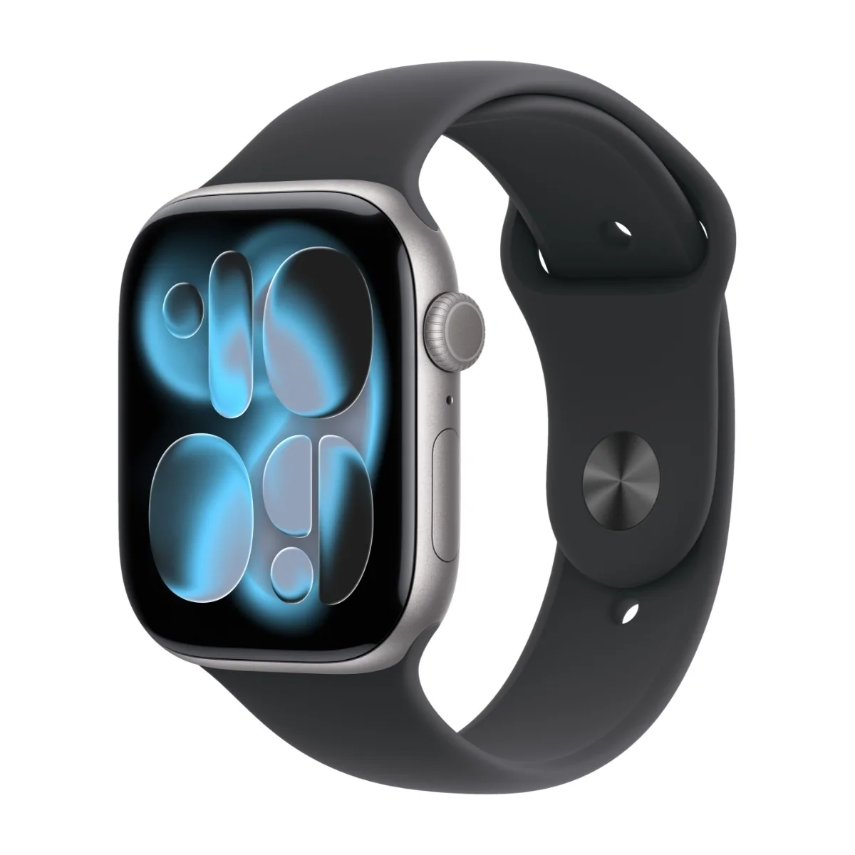 Apple Watch S11 46mm GPS (tähtiharmaa alumiini/musta urheiluran.) S/M