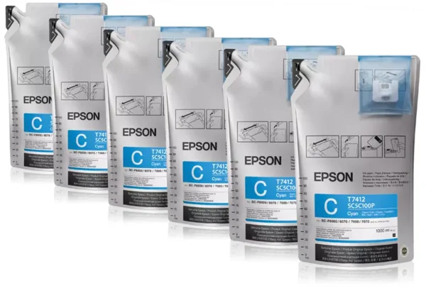 Epson Ink UltraChrome DS T741200 1L Cyan