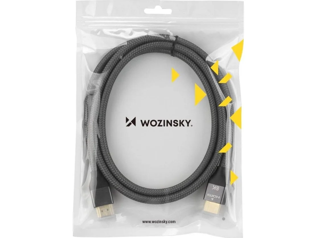 Wozinsky HDMI 2.1 kaapeli 8K 60 Hz 48 Gbps/4K 120 Hz/2K 144 Hz 2 m hopea (WHDMI-20)