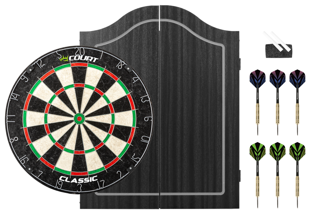 Court Classic Darts-taulu kaapissa (musta)