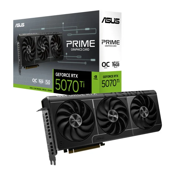 ASUS GeForce RTX 5070 Ti Prime OC - 16GB GDDR7 RAM - Näytönohjaimet