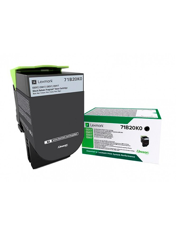 Lexmark 71B20K0-laservärikasetti, musta