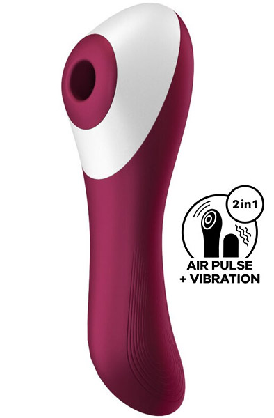 Satisfyer Dual Crush Red Paineilmavibraattori
