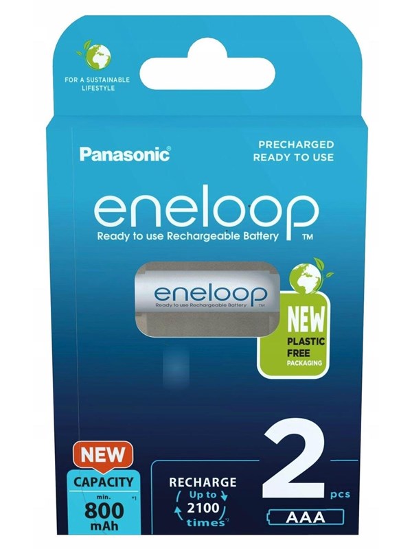 Panasonic | AAA | 800 mAh | 2 kpl | ENELOOP BK-4MCDE/2BE