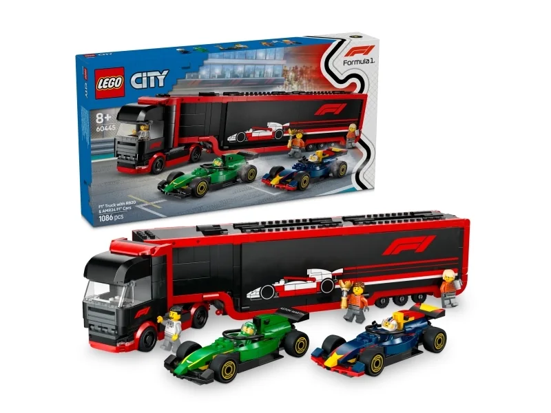 LEGO City 60445 F1®-rekka ja F1®-autot RB20 ja AMR24