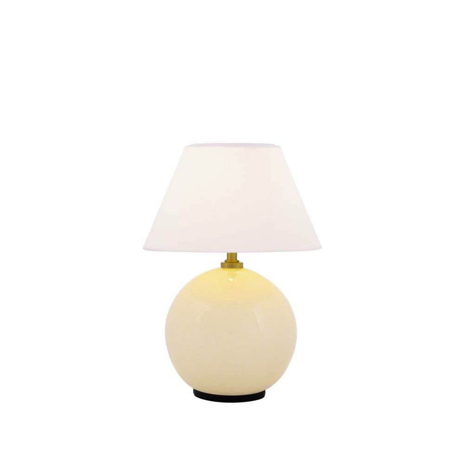 Iris Portable – pöytävalaisin, kermanvärinen, 23 cm, G4 – Globen Lighting - Olohuone - Vintage / retro - Lasi - Yksilamppuinen