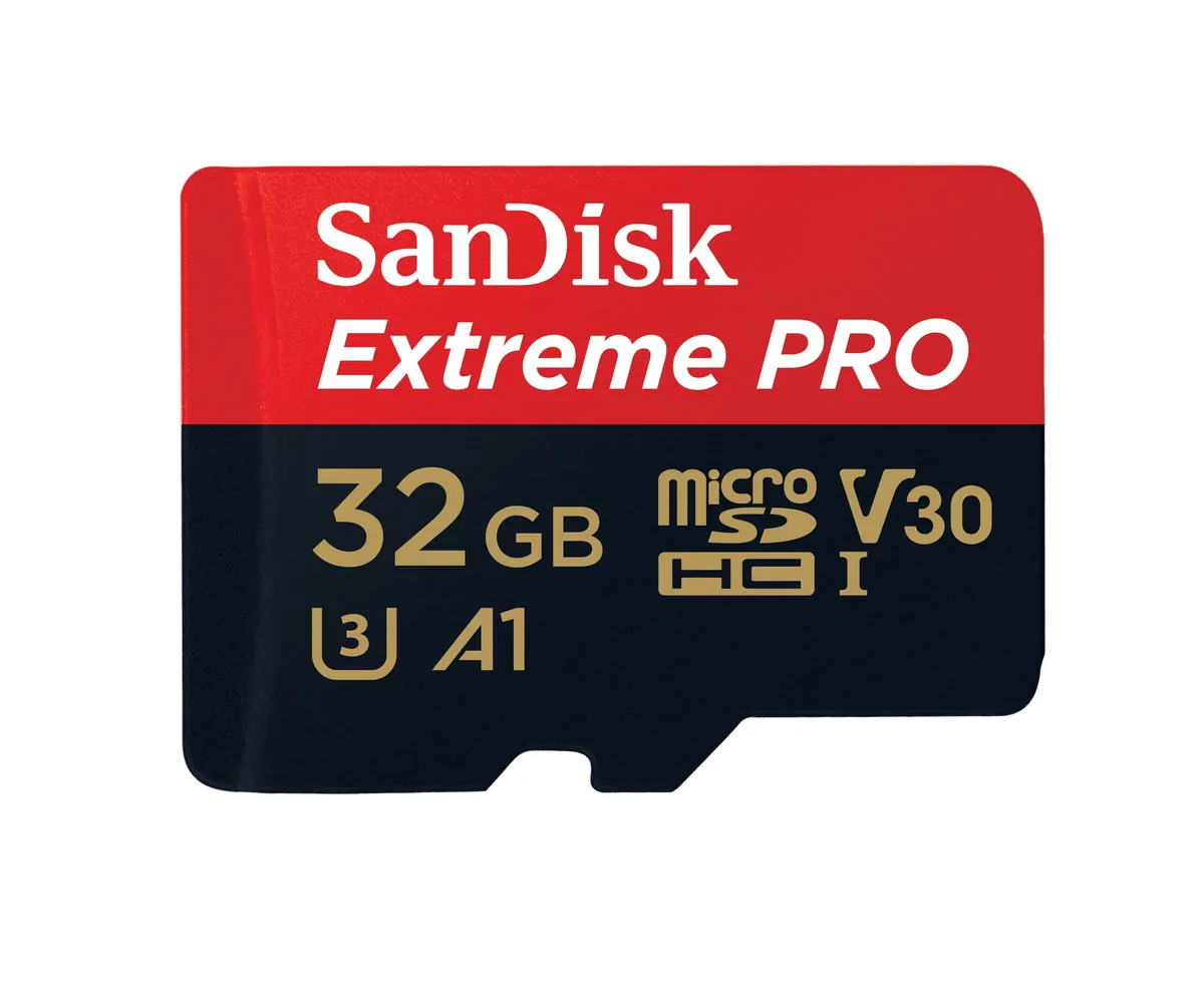 SanDisk Extreme PRO 32 Gt MicroSDXC UHS-I U3 V30 A2 -muistikortti + SD-adapteri