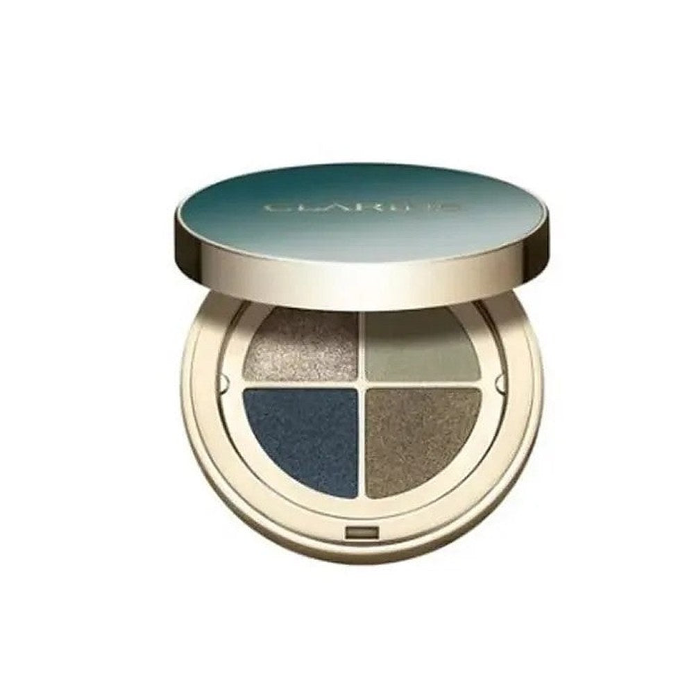 Clarins Ombre 4-värinen luomiväripaletti pitkäkestoiseen lopputulokseen Väri 05 - Jade-sävyt 4,2 g
