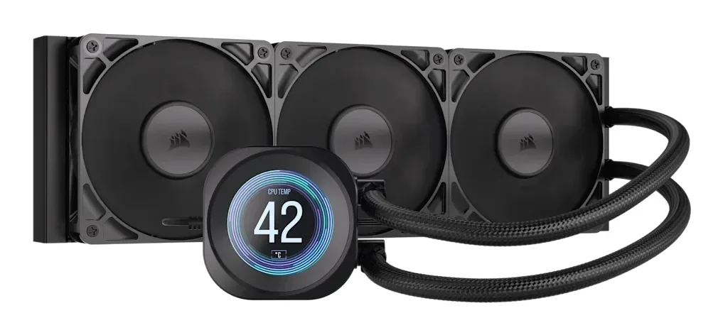 Corsair Nautilus 360 RS, All-in-one-nesteenjäähdytin, 12 cm, 420 RPM, 2100 RPM, Musta