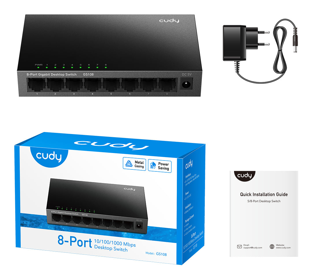 Cudy GS108 8-Port Gigabit Switch