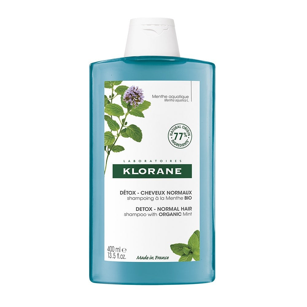 Klorane Shampoo Aquatique Detox alla Menta 400ml — Shampoo