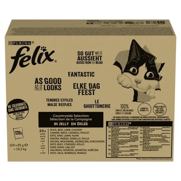 Purina Felix Countryside Selection - wet cat food - 120x85g