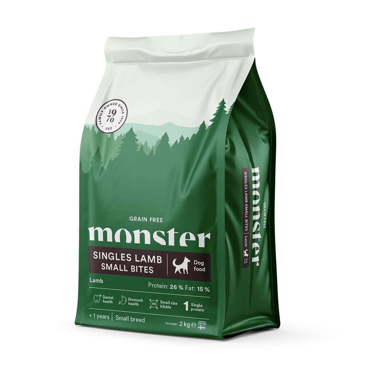 Monster Dog Grain Free Singles Lamb Small Bites 2 kg