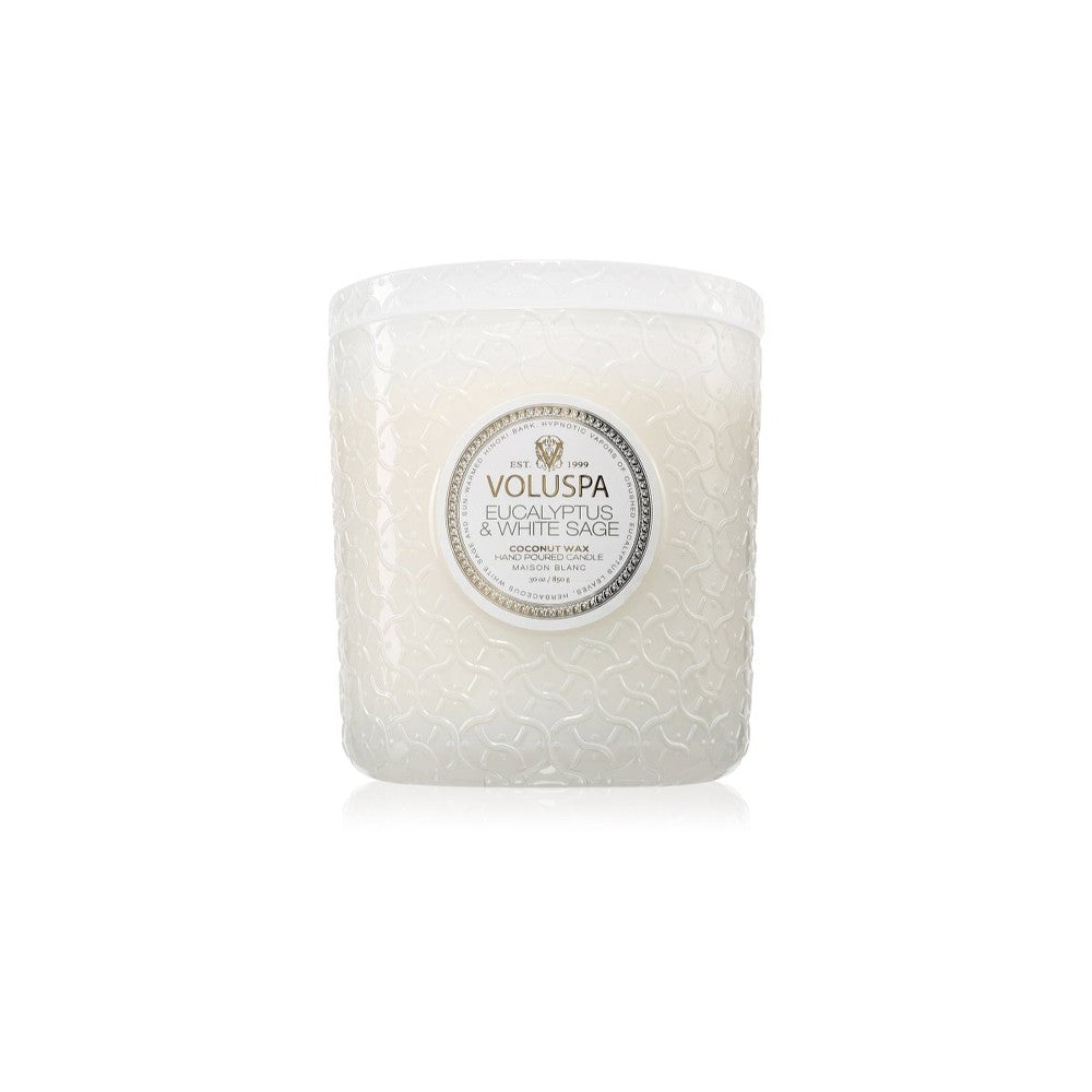 VOLUSPA Maison Blanc Eucalyptus & White Sage tuoksukynttilä 850 g